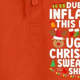 Inflation Fun Ugly Christmas Sweater Dry Zone Grid Performance Polo