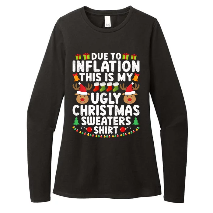 Inflation Fun Ugly Christmas Sweater Womens CVC Long Sleeve Shirt