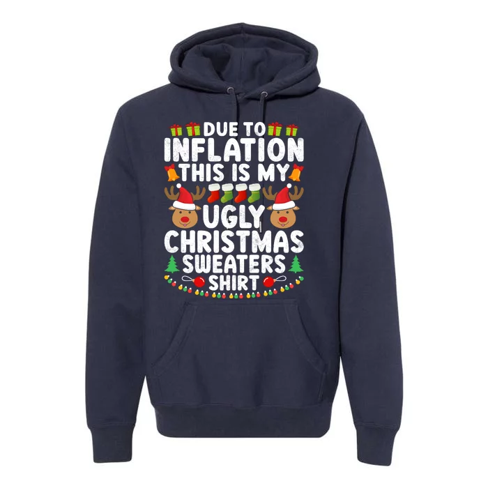 Inflation Fun Ugly Christmas Sweater Premium Hoodie