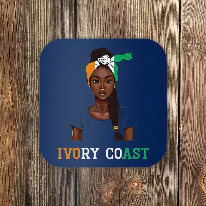 Ivorian Flag Uniform Souvenirs Products Woman Ivory Coast Coaster