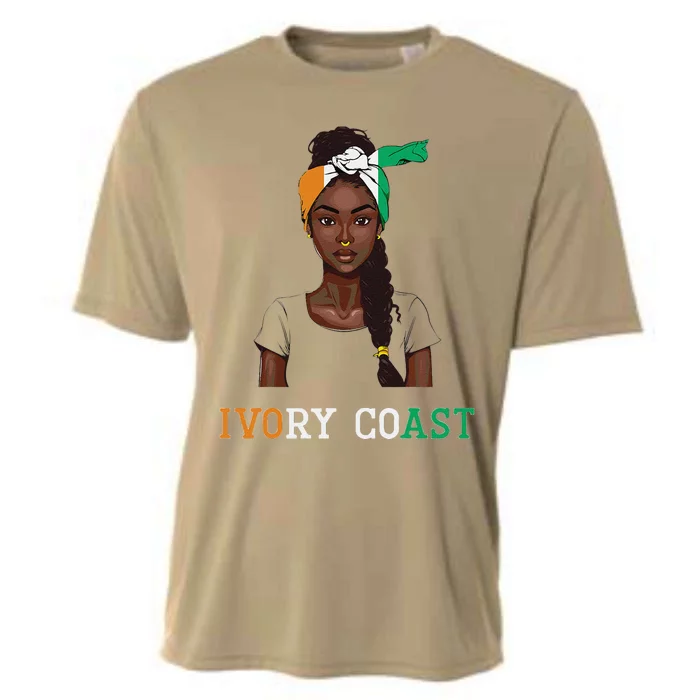 Ivorian Flag Uniform Souvenirs Products Woman Ivory Coast Cooling Performance Crew T-Shirt