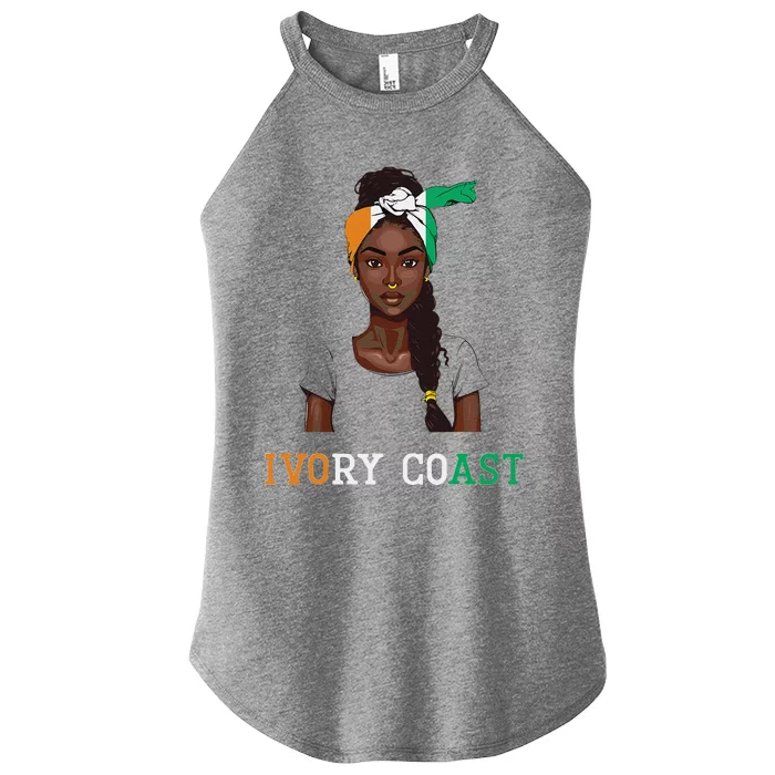 Ivorian Flag Uniform Souvenirs Products Woman Ivory Coast Women’s Perfect Tri Rocker Tank