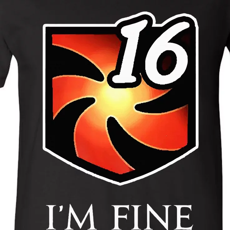 IM Fine Vulnerability Stacks Fantasy Mmorpg V-Neck T-Shirt