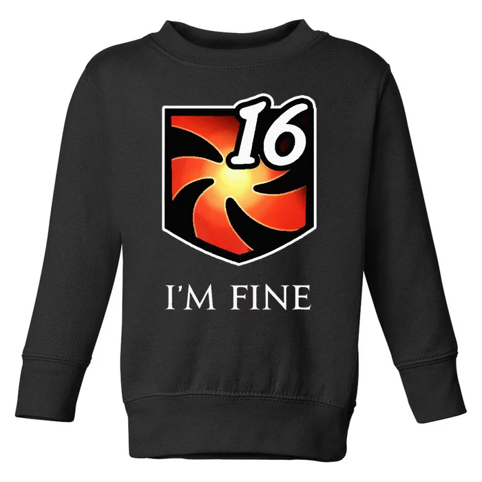 IM Fine Vulnerability Stacks Fantasy Mmorpg Toddler Sweatshirt