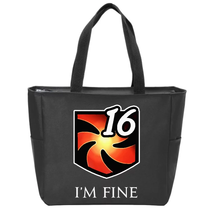 IM Fine Vulnerability Stacks Fantasy Mmorpg Zip Tote Bag