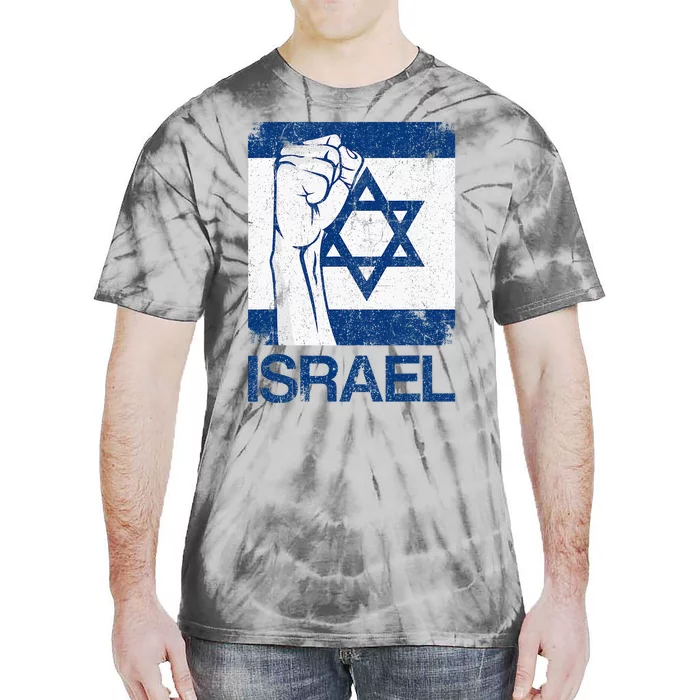 Israeli Flag Vintage Israel Tie-Dye T-Shirt