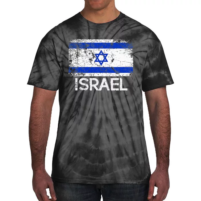 Israeli Flag Vintage Made In Israel Gift Tie-Dye T-Shirt