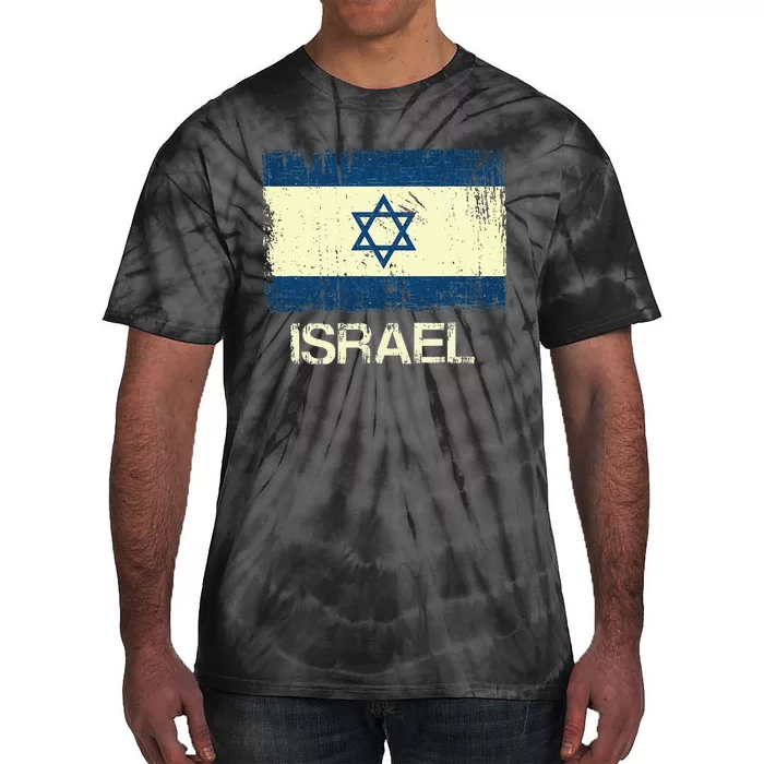 Israeli Flag  Vintage Israel Tie-Dye T-Shirt