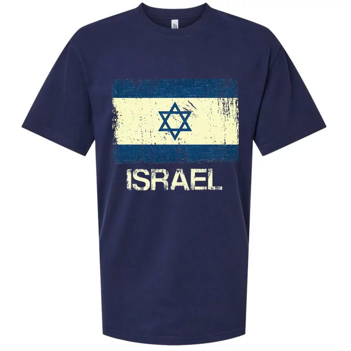 Israeli Flag  Vintage Israel Sueded Cloud Jersey T-Shirt