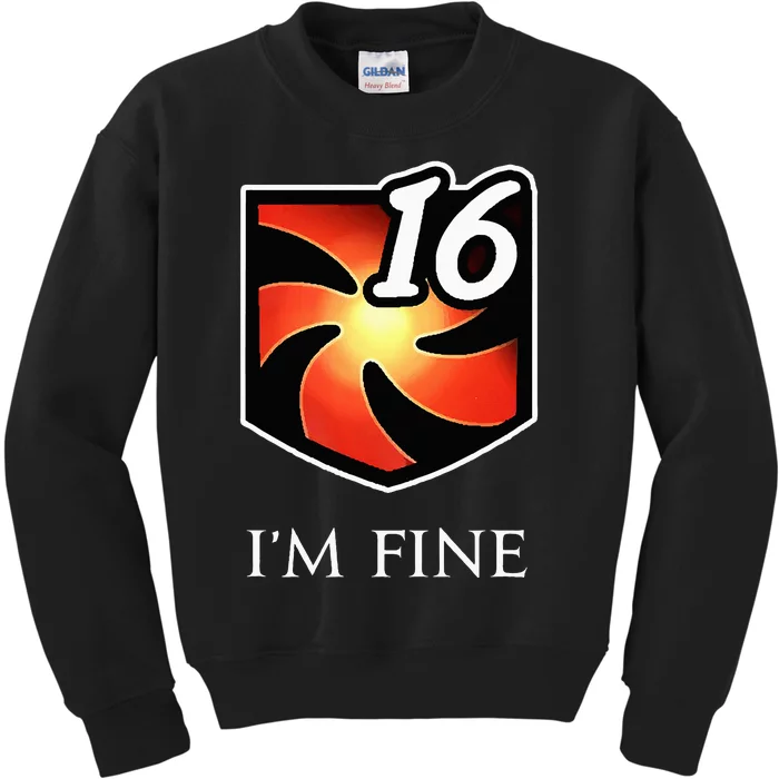 IM Fine Vulnerability Stacks Fantasy Mmorpg Kids Sweatshirt