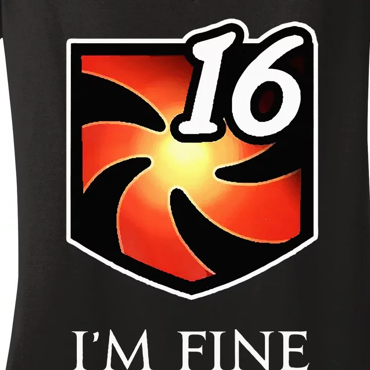 IM Fine Vulnerability Stacks Fantasy Mmorpg Women's V-Neck T-Shirt