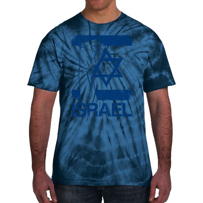 Israeli Flag Vintage Israel Tie-Dye T-Shirt