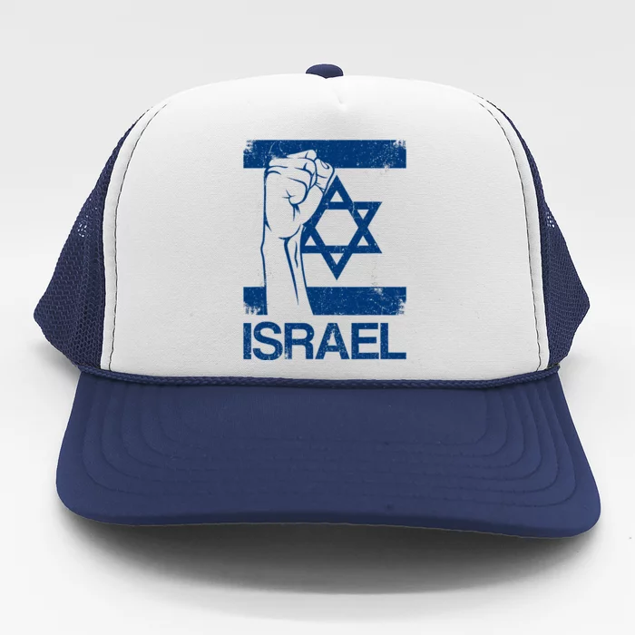 Israeli Flag Vintage Israel Trucker Hat