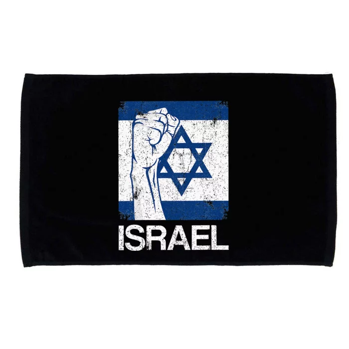 Israeli Flag Vintage Israel Microfiber Hand Towel