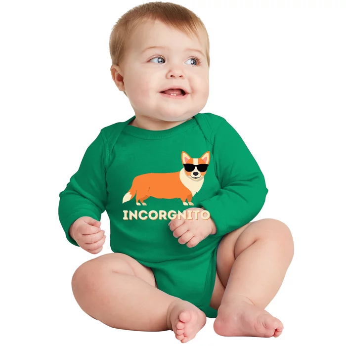 Incorgnito Funny Welsh Corgi Owner Baby Long Sleeve Bodysuit