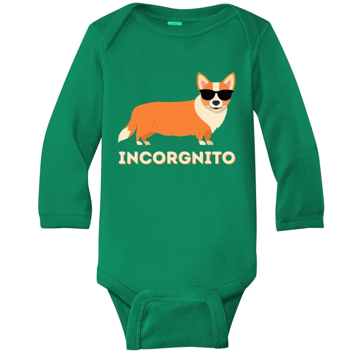 Incorgnito Funny Welsh Corgi Owner Baby Long Sleeve Bodysuit