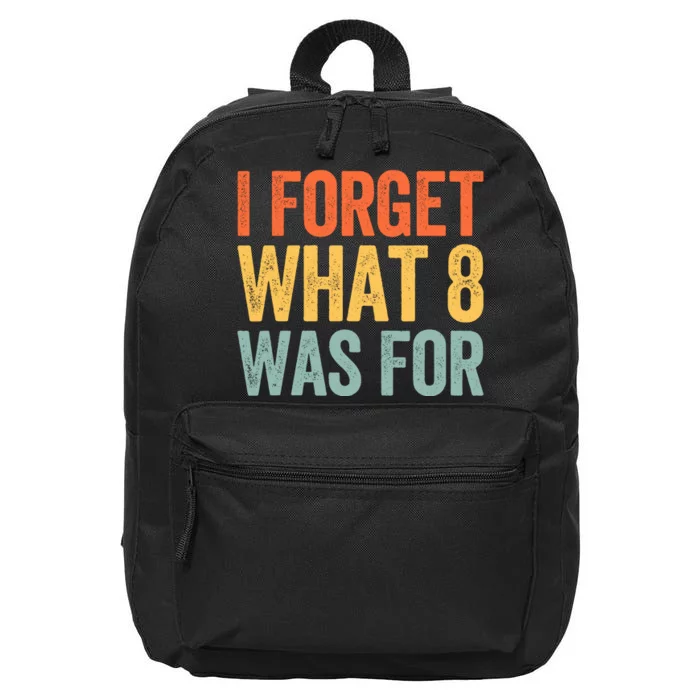 I Forget What 8 Was For 16 in Basic Backpack