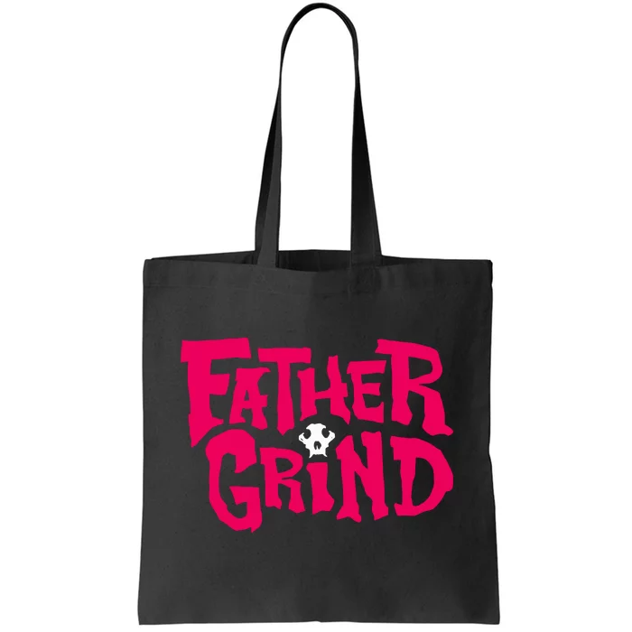 Ian Fidance Wearing Father Grind Tote Bag