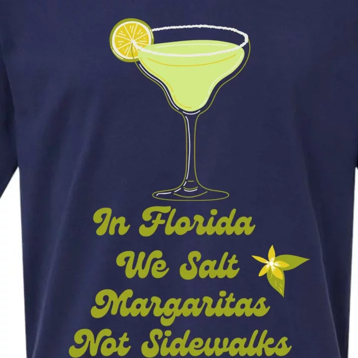 In Florida We Salt Margaritas Not Sidewalks Gift Sueded Cloud Jersey T-Shirt