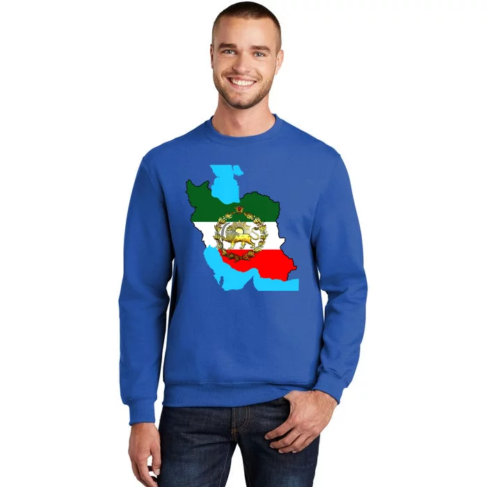 Iran Flag With A Golden Lion Sweatshirt