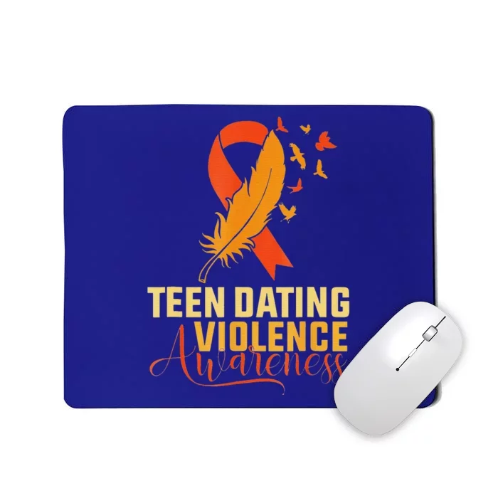 In February We Wear Orange Teen Dating Violence Awareness Mousepad