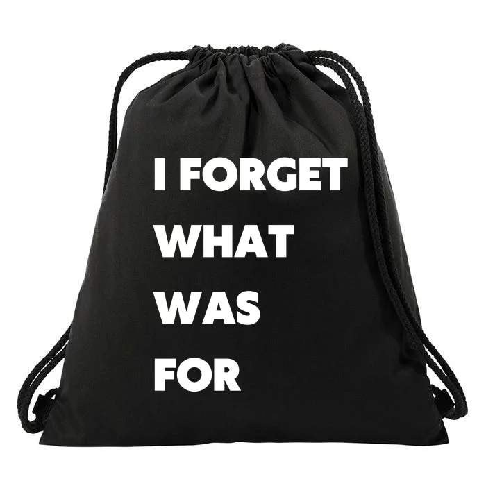 I Forget What 8 Was For Front & Back Drawstring Bag