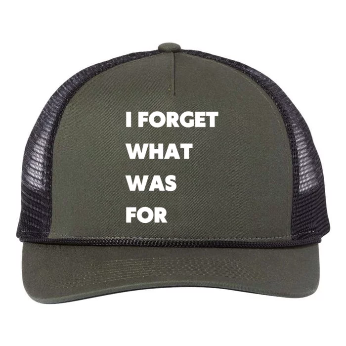 I Forget What 8 Was For Front & Back Retro Rope Trucker Hat Cap