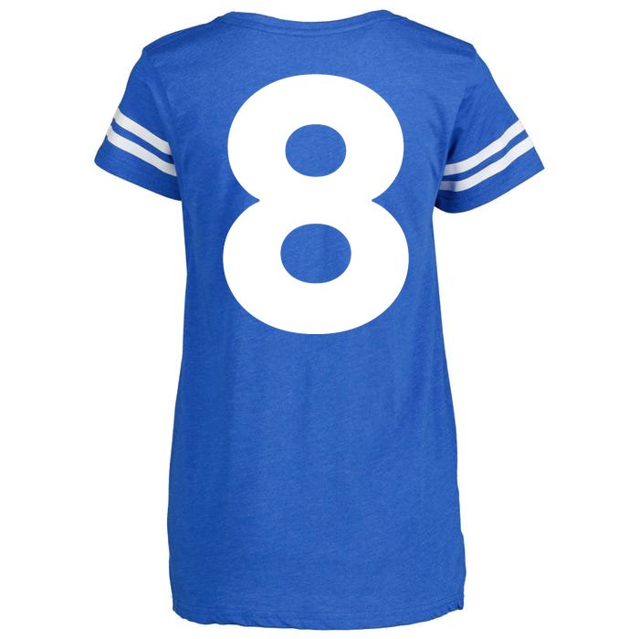 I Forget What 8 Was For Front & Back Enza Ladies Jersey Football T-Shirt