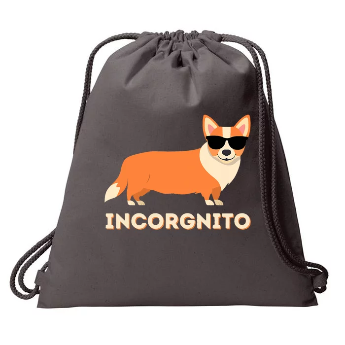 Incorgnito Funny Welsh Corgi Owner Dog Lover Drawstring Bag