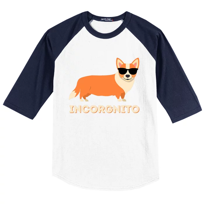 Incorgnito Funny Welsh Corgi Owner Dog Lover Baseball Sleeve Shirt