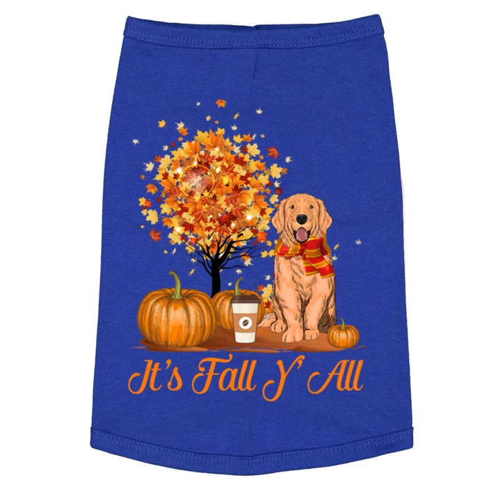 It's Fall Y'all Golden Retriever Dog Halloween Thanksgiving Cool Gift Doggie Tank