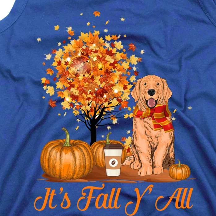 It's Fall Y'all Golden Retriever Dog Halloween Thanksgiving Cool Gift Tank Top