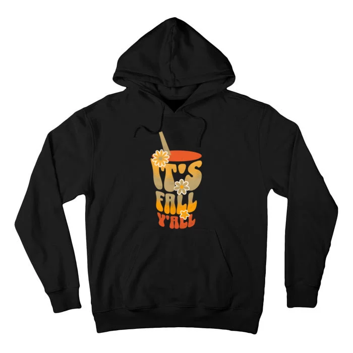 It’s Fall Y’all Retro Groovy Women Girl Tall Hoodie