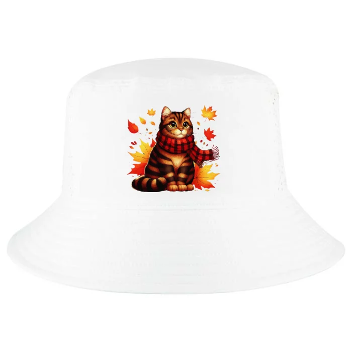 ItS Fall YAll Cat Leaf Fall Tree Hello Autumn Thanksgiving Cool Comfort Performance Bucket Hat