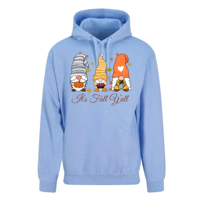 It's Fall Y'all Cute Gnomes Unisex Surf Hoodie