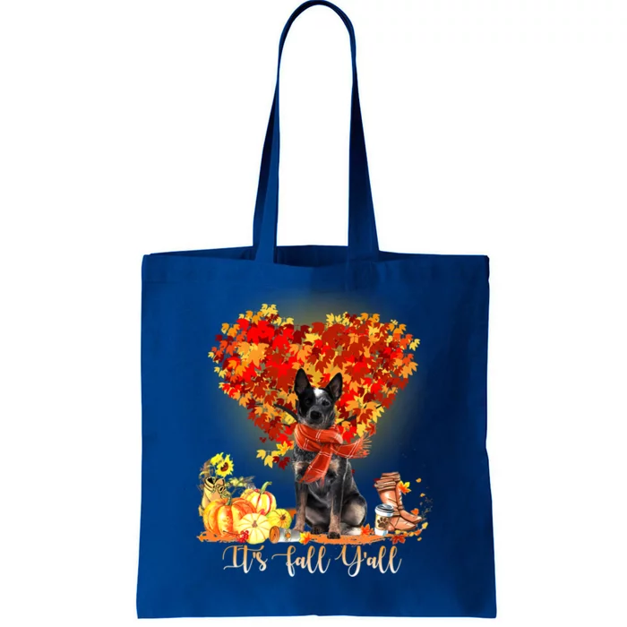 ItS Fall YAll Blue Heeler Dog Lovers Thanksgiving Gift Tote Bag