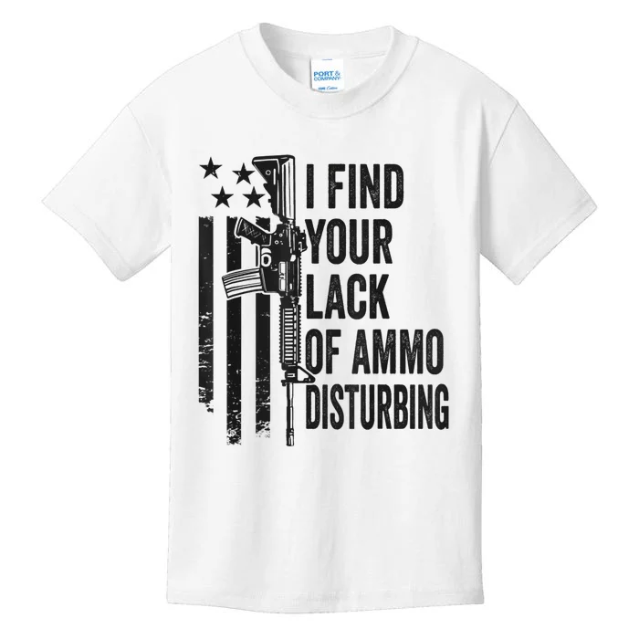 I Find Your Lack Of Ammo Disturbing Funny Gun Camo Guns Kids T-Shirt