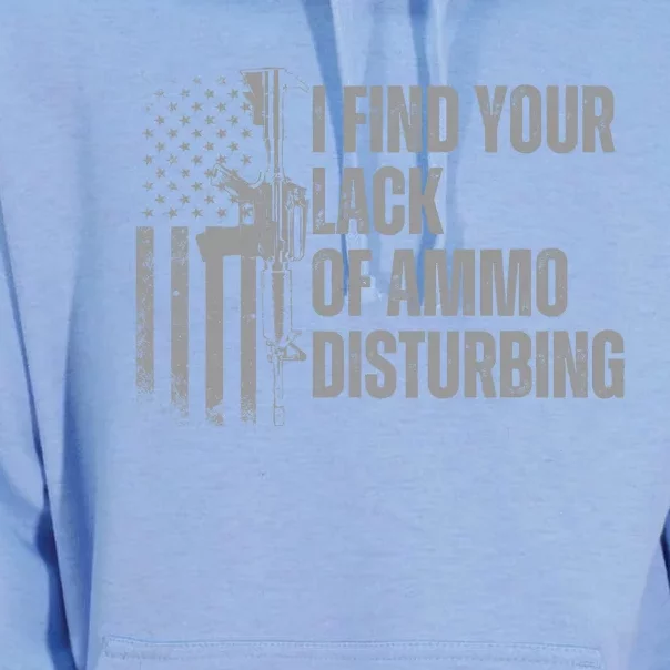 I Find Your Lack Of Ammo Disturbing Unisex Surf Hoodie