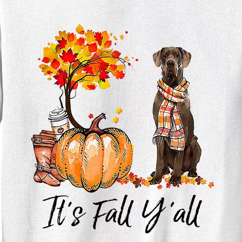 It's Fall Y'all Great Dane Dog Lovers Thanksgiving Halloween Sweatshirt