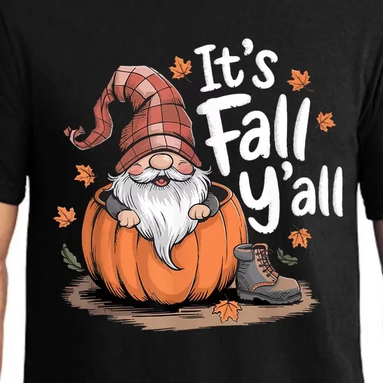 ItS Fall YAll Pumpkin Gnome Autumn Tree Hello Fall Pajama Set