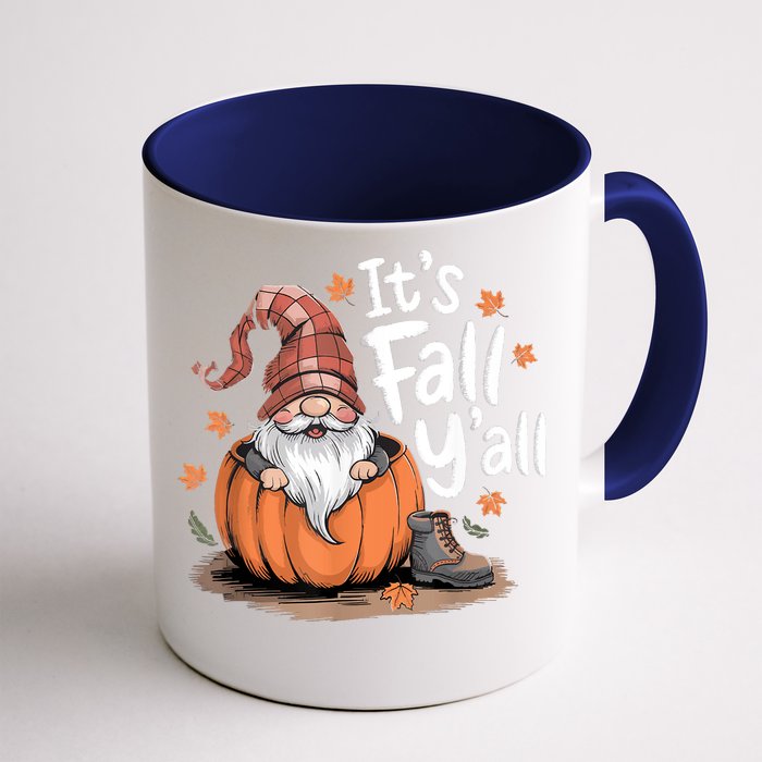 ItS Fall YAll Pumpkin Gnome Autumn Tree Hello Fall Front & Back Coffee Mug