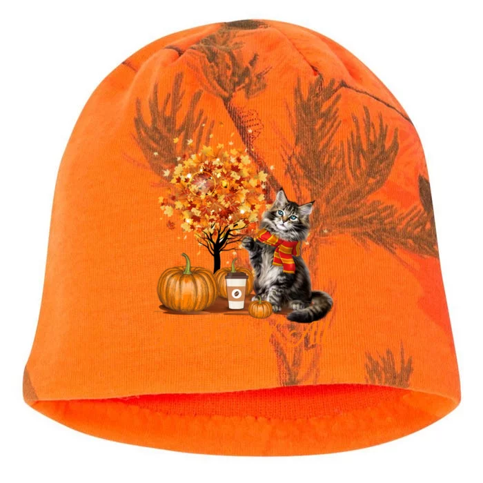 ItS Fall YAll Maine Coon Cat Halloween Hanksgiving Gift Kati - Camo Knit Beanie