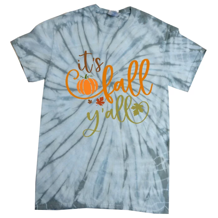 It's Fall Y'all Pumpkin Spice Retro Autumn Thanksgiving Tie-Dye T-Shirt