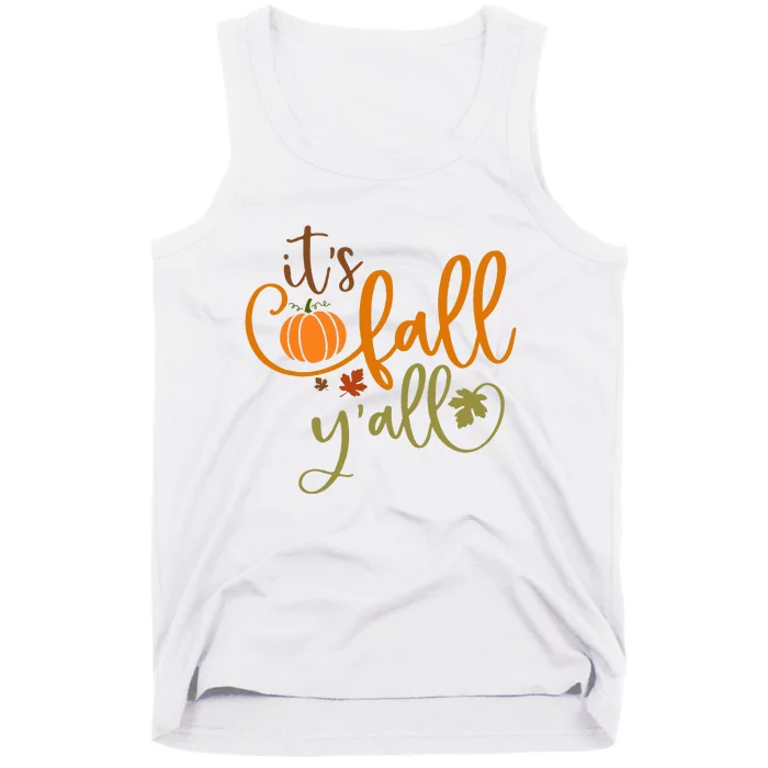 It's Fall Y'all Pumpkin Spice Retro Autumn Thanksgiving Tank Top