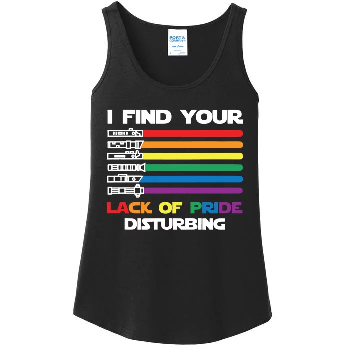 I Find Your Lack Of Pride Disturbing LGBT Ladies Essential Tank