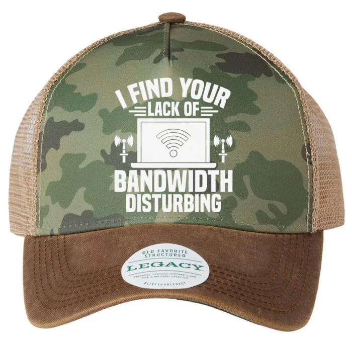 I Find Your Lack Of Bandwidth Disturbing. Network Admin Legacy Tie Dye Trucker Hat