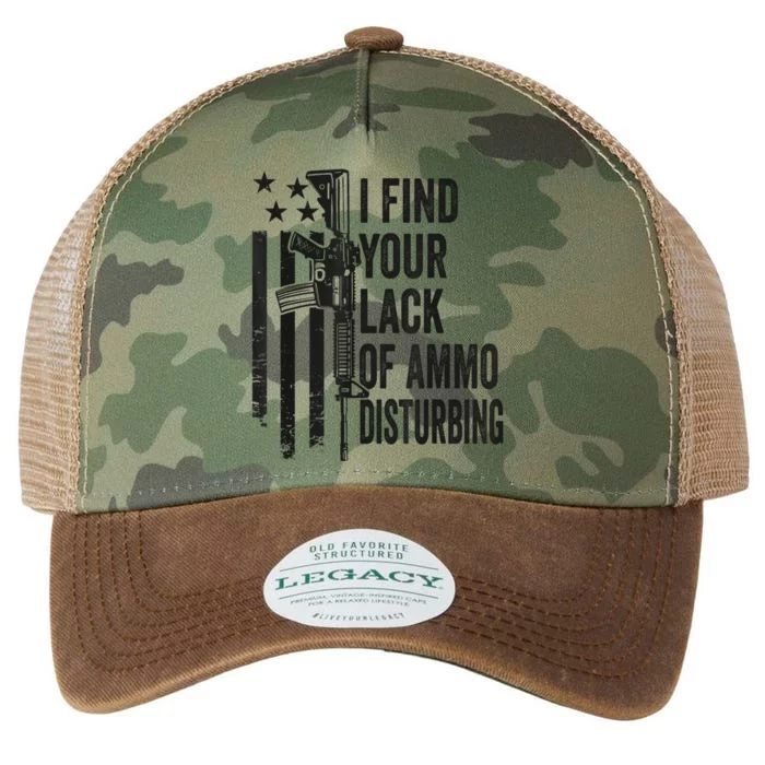 I Find Your Lack Of Ammo Disturbing Funny Gun Camo Guns Legacy Tie Dye Trucker Hat