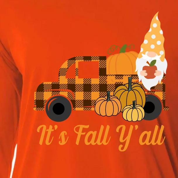 It's Fall Y'all Pumpkin Gnome Cooling Performance Long Sleeve Crew