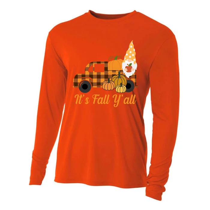 It's Fall Y'all Pumpkin Gnome Cooling Performance Long Sleeve Crew