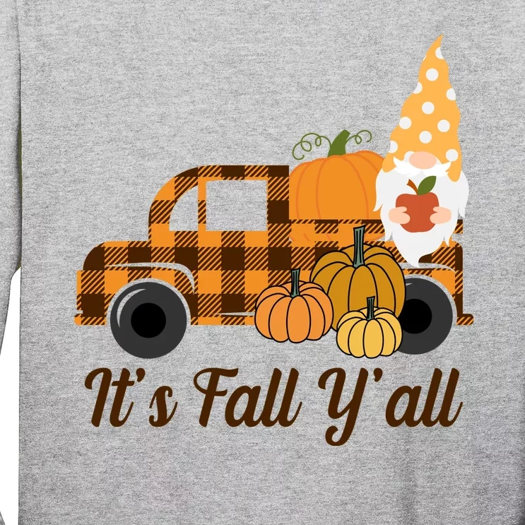 It's Fall Y'all Pumpkin Gnome Long Sleeve Shirt